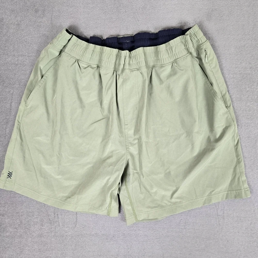 Rhone Mako Shorts Mens 2XL Green Elastic Waist Lightweight‎ 6